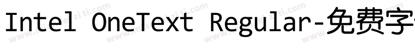 Intel OneText Regular字体转换